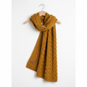 Écharpe en Maille Torsadée