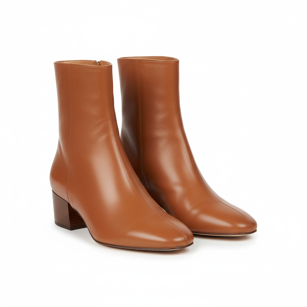 Bottines Ambre en Cuir Lisse